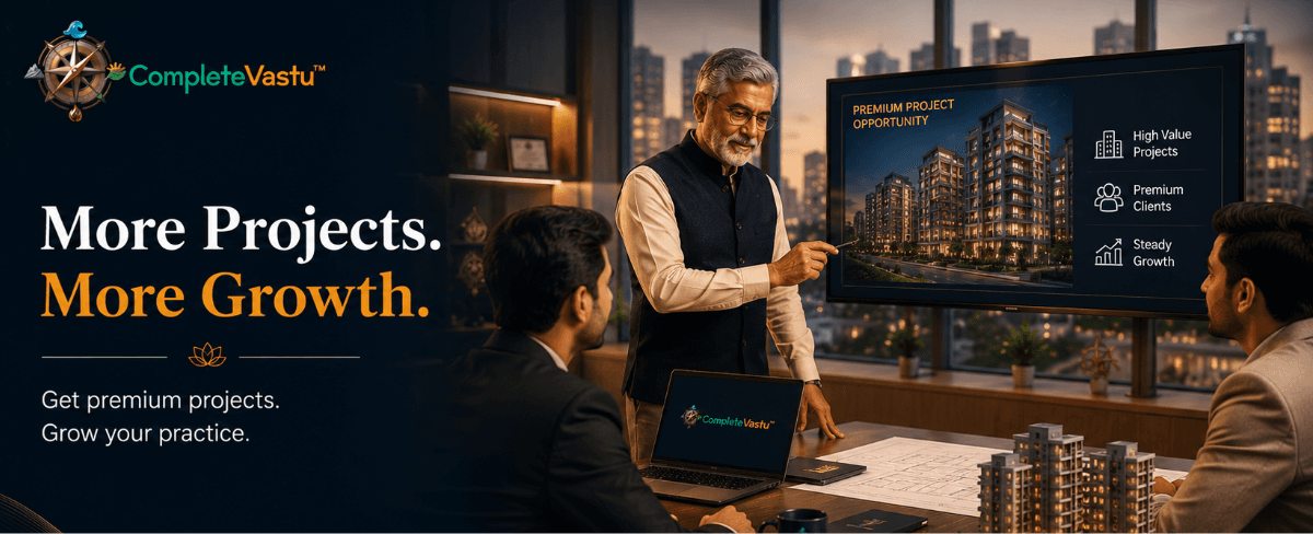 India's Modern Vastu Certification Standard — AI-assisted analysis plus senior-expert verification for builders and real-estate developers.